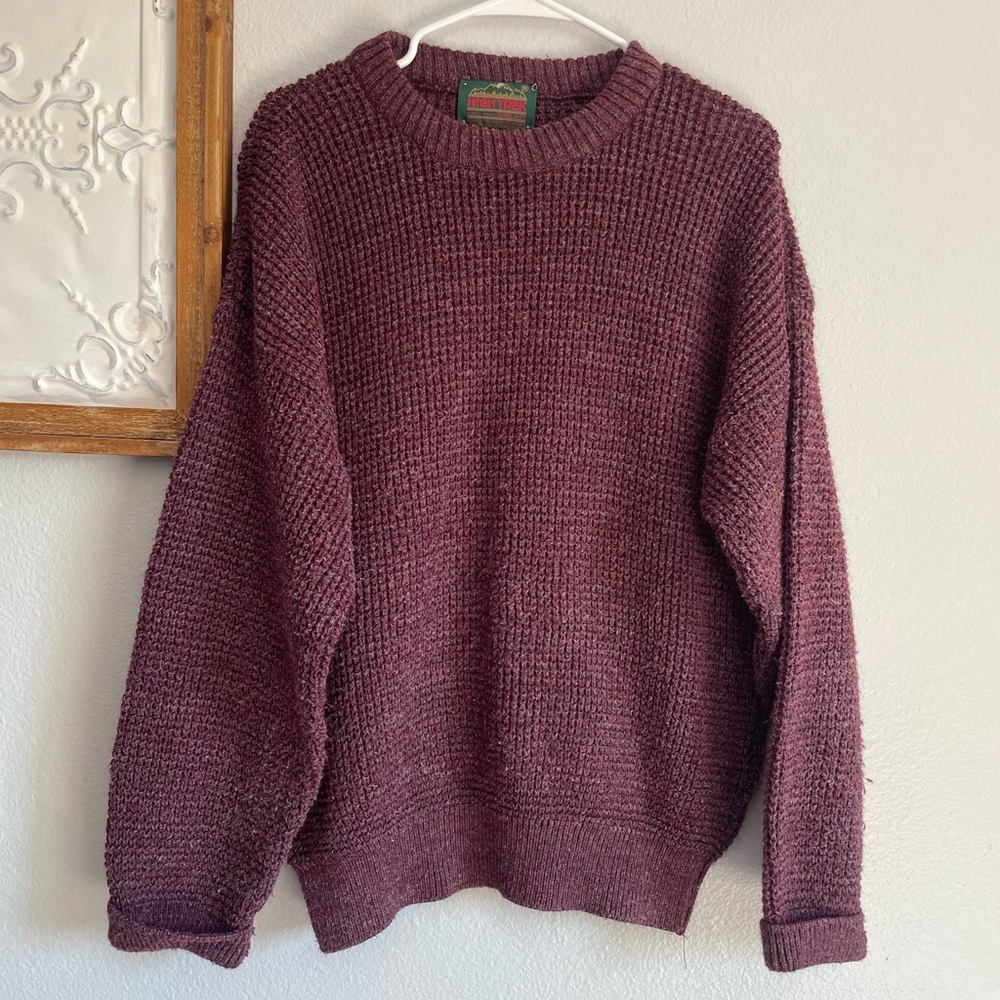 High Trek by Lord Jeff men’s vintage sweater size XL maroon crew neck